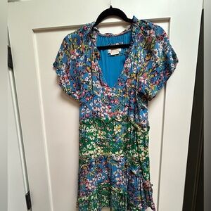 Shelbie tiered mini dress XS Anthropologie